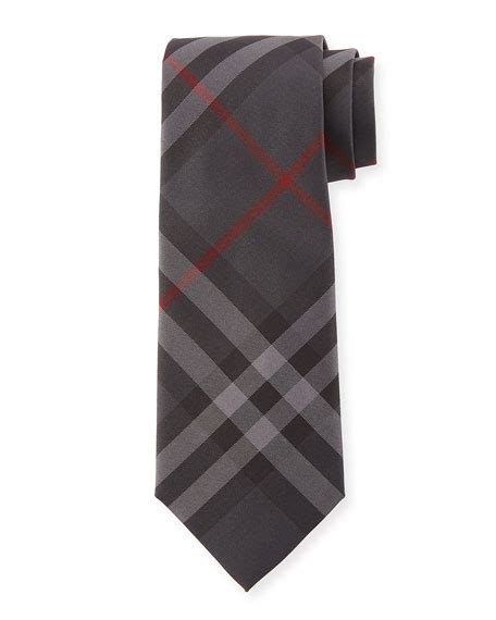 burberry tie manston|Check Silk Tie in Charcoal .